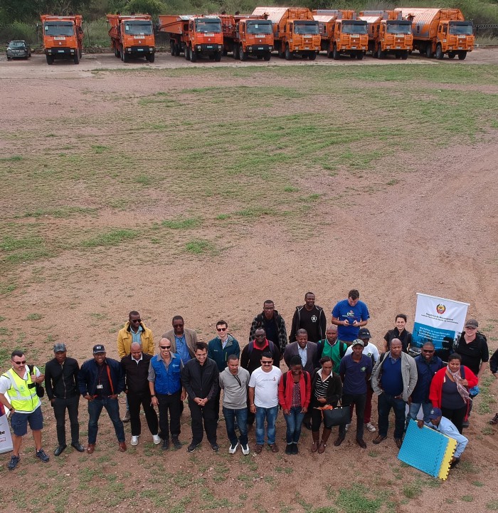 Working with the Mozambican National Disaster Management Institute and the UN World Food Programme ahead of floods, using UAVs to support the conventional response